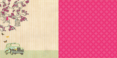 Websters Pages - Trend.setter - Handsome Vintage 12x12 d/sided paper  (pack of 10)