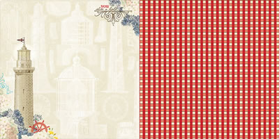 Websters Pages - Yacht Club - Sailor's Guide 12x12 d/sided paper  (pack of 10)
