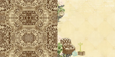 Websters Pages - Ladies & Gents - Sunday Afternoon 12x12 d/sided paper  (pack of 10)