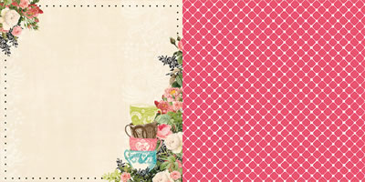 Websters Pages - Ladies & Gents - Tea Time 12x12 d/sided paper  (pack of 10)