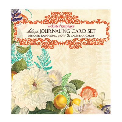 Websters Pages - Seaside Retreat - Deluxe Journaling Cards  (sold in 3's)