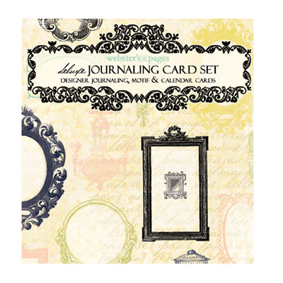 Websters Pages - Life's Portrait - Deluxe Journaling Cards  (sold in 3's)