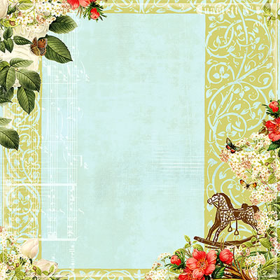 Websters Pages - Lullaby Lane - 12x12 vellum  (pack of 5)