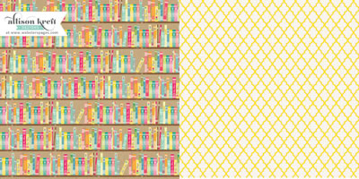 Websters Pages - Sweet Notes - Secret Recipe 12x12 d/sided paper  (pack of 10)