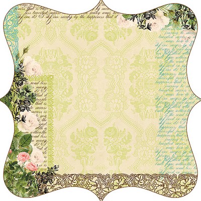 Websters Pages - Ladies & Gents - 12x12 die-cut paper  (pack of 5)