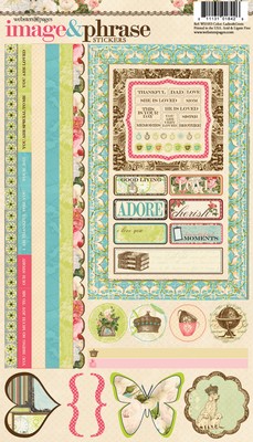 Websters Pages - Ladies & Gents - 6x12 image & phrase stickers  (sold in 3's)
