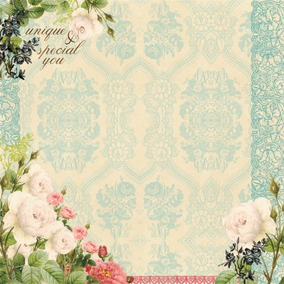 Websters Pages - Ladies & Gents - 12x12 vellum  (pack of 5)