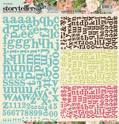 Websters Pages - Ladies & Gents - 12x12 alpha stickers  (pack of 5)