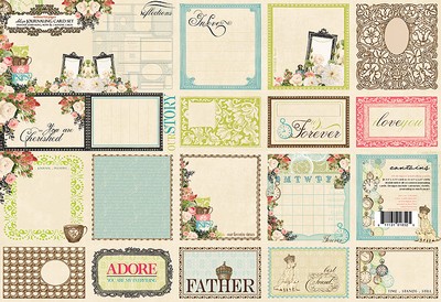Websters Pages - Ladies & Gents - Journaling Cards  (sold in 3's)