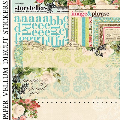 Websters Pages - Ladies & Gents - Paper Kit  (sold individually)