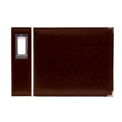 WeR Memory Keepers - Classic Leather 8x8 ring - Cinnamon  (sold individually)