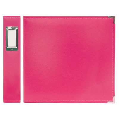 WeR Memory Keepers - Classic Leather 12x12 ring - Strawberry  (sold individually)