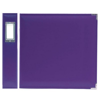 WeR Memory Keepers - Classic Leather 12x12 ring - Grape Soda  (sold individually)
