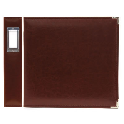 WeR Memory Keepers - Classic Leather 12x12 ring - Cinnamon  (sold individually)