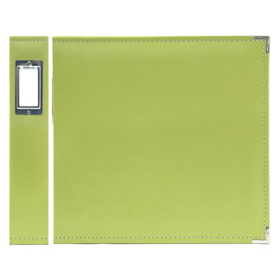 WeR Memory Keepers - Classic Leather 12x12 ring - Kiwi  (sold individually)