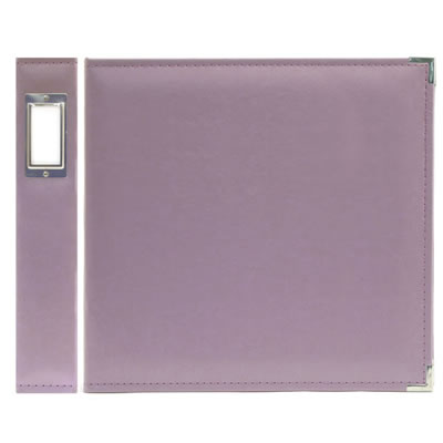 WeR Memory Keepers - Classic Leather 12x12 ring - Lilac  (sold individually)