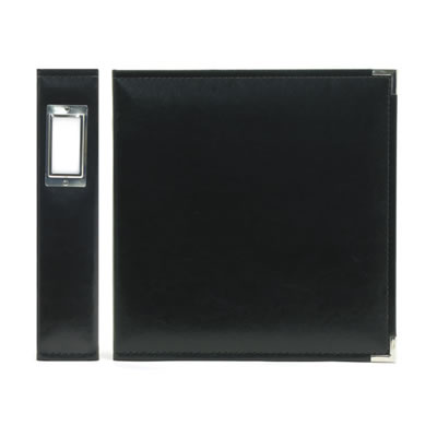 WeR Memory Keepers - Classic Leather 8.5x11 ring - Black  (sold individually)