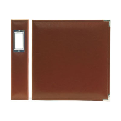 WeR Memory Keepers - Classic Leather 8.5x11 ring - British Tan  (sold individually)