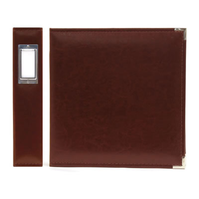WeR Memory Keepers - Classic Leather 8.5x11 ring - Cinnamon  (sold individually)