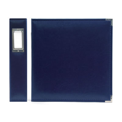 WeR Memory Keepers - Classic Leather 8.5x11 ring - Cobalt  (sold individually)