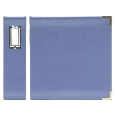 WeR Memory Keepers - Classic Leather 8.5x11 ring - Country Blue  (sold individually)