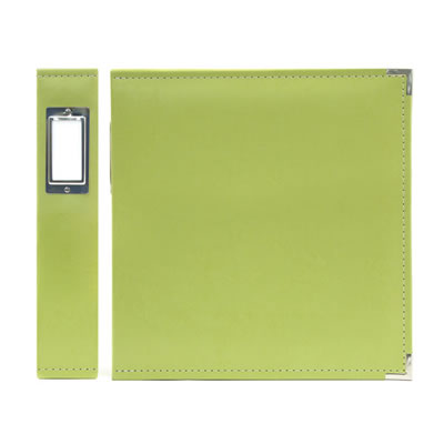 WeR Memory Keepers - Classic Leather 8.5x11 ring - Kiwi  (sold individually)