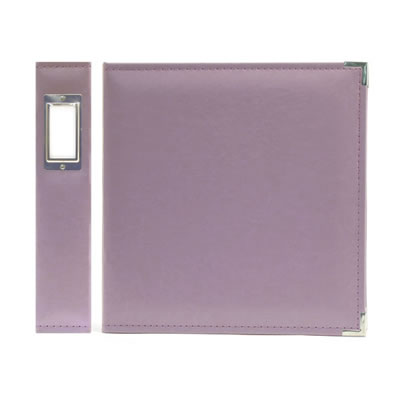 WeR Memory Keepers - Classic Leather 8.5x11 ring - Lilac  (sold individually)