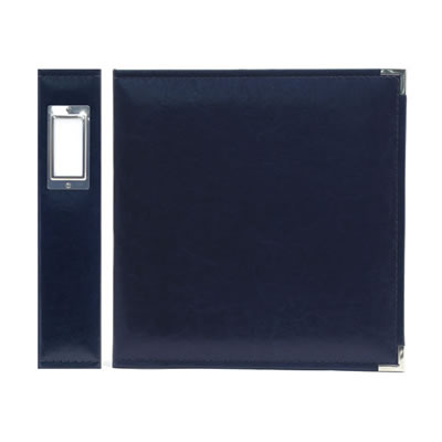 WeR Memory Keepers - Classic Leather 8.5x11 ring - Navy  (sold individually)