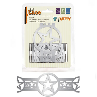 WeR Memory Keepers - MVP - All Star Foil Lace  (sold in 3's)