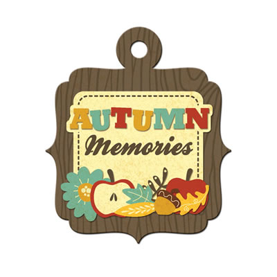 WeR Memory Keepers - Maple Grove - Embossed Tags - Autumn  (sold in 5's)