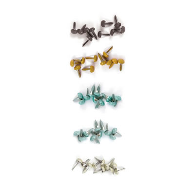 WeR Memory Keepers - Merry January - Glitter Brads  (sold in 3's)