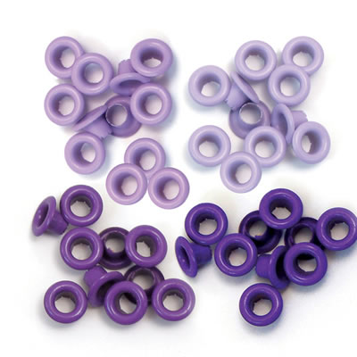 WeR Memory Keepers - Eyelets Standard - Purple  (sold in 3's)