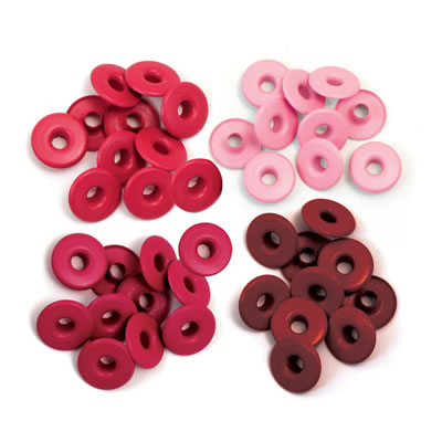 WeR Memory Keepers - Eyelets Wide - Red  (sold in 3's)