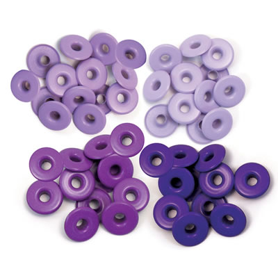 WeR Memory Keepers - Eyelets Wide - Purple  (sold in 3's)