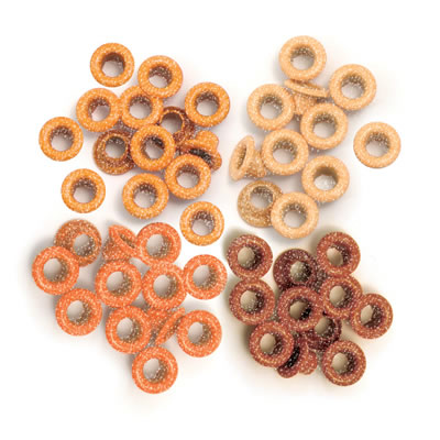 WeR Memory Keepers - Glitter Eyelets Standard - Orange  (sold in 3's)