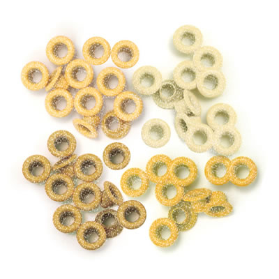 WeR Memory Keepers - Glitter Eyelets Standard - Yellow  (sold in 3's)