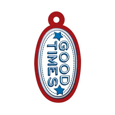WeR Memory Keepers - Yankee Doodles - Embossed Tags - Good Times  (sold in 5's)