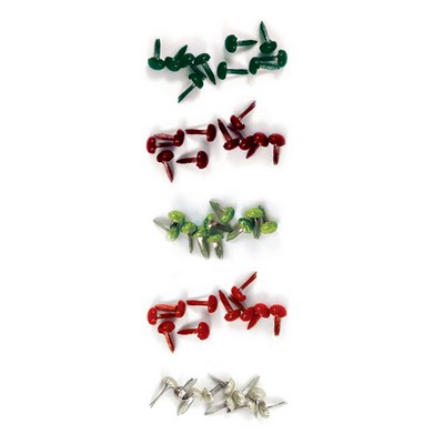 WeR Memory Keepers - Peppermint Twist - Glitter Brads  (sold in 3's)