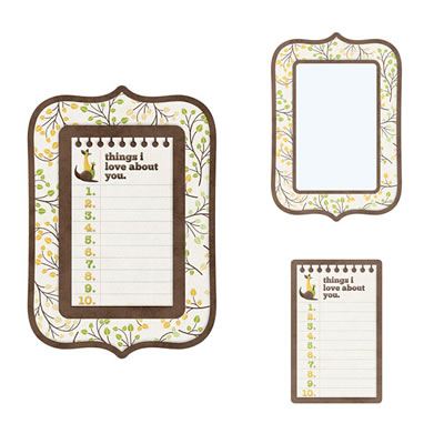 WeR Memory Keepers - Baby Mine - Frames - Things I Love  (sold in 5's)
