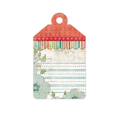 WeR Memory Keepers - Anthologie - Embossed Tag - Notes  (sold in 5's)