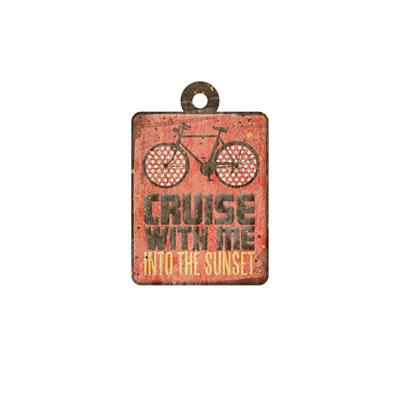WeR Memory Keepers - Down the Boardwalk - Embossed Tag - Cruise  (sold in 5's)