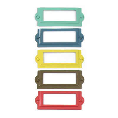 WeR Memory Keepers - Down the Boardwalk - Metal Frames & Brads  (sold in 3's)