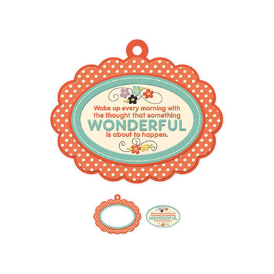 WeR Memory Keepers - Love to Craft - Embossed Frames - Wonderful  (sold in 5's)