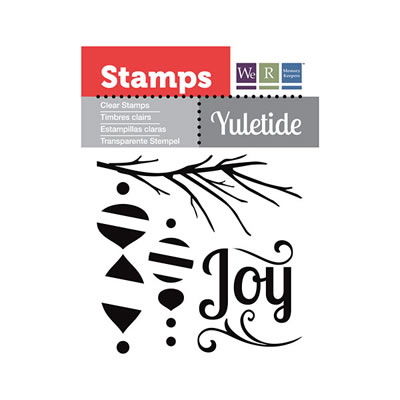 WeR Memory Keepers - Yuletide - Clear Stamps - Joy  (sold in 3's)