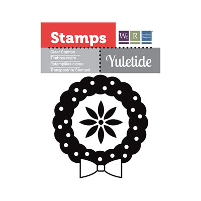 WeR Memory Keepers - Yuletide - Clear Stamps - Wreath  (sold in 3's)