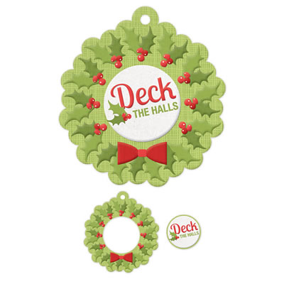 WeR Memory Keepers - Yuletide - Frames - Deck the Halls  (sold in 3's)