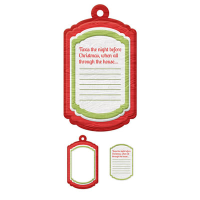 WeR Memory Keepers - Yuletide - Frames - Journal  (sold in 3's)