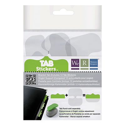 WeR Memory Keepers - Tab Stickers - Bracket  (sold in 3's)