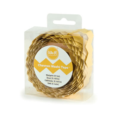 Chevron Washi Tape - Marigold  (sold in 3's)
