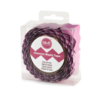 Chevron Washi Tape - Lilac  PREORDER2 (sold in 3's)